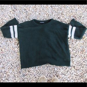 Brand Melville Green and White Stripe Sweater